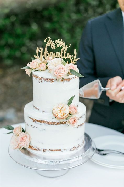 Farmhouse Wedding Cake, Blush Pink Theme Wedding, Rustic Pink Wedding, Blush Pink Decor, Italian Inspired Wedding, Candy Bar Wedding, San Luis Obispo Wedding, Pink Wedding Theme, Country Theme Wedding