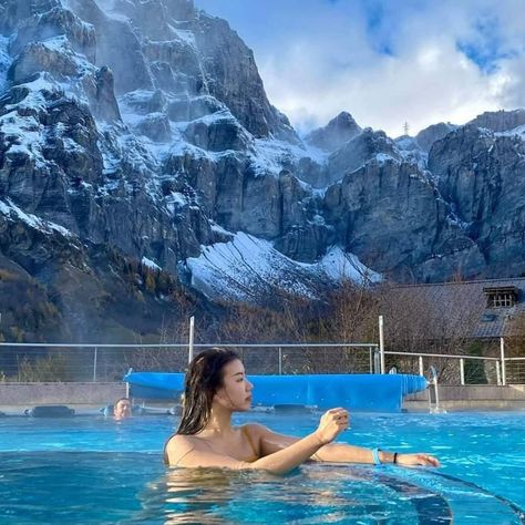 These are the nine best thermal spas and hot springs in Switzerland, from St. Moritz to Zurich to Lucerne and beyond. Plan a visit! Saint Moritz, Bern Switzerland, Thermal Spa, Thermal Spring, St Moritz, Lucerne, Hot Spring, Bern, Zurich