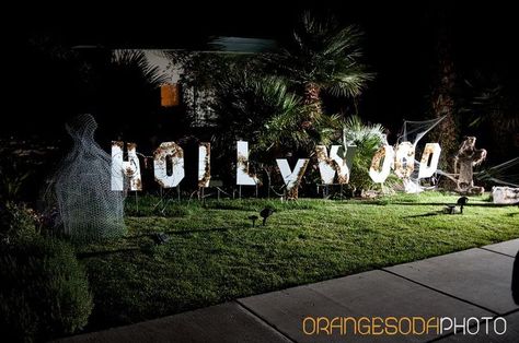 Perfect for Haunted Hollywood Theme Haunted Hollywood Party, Hollywood Halloween Party, Halloween Hollywood, Haunted Hollywood, Vegas Halloween, Hollywood Decorations, Las Vegas Halloween, Hollywood Halloween, Halloween Villain