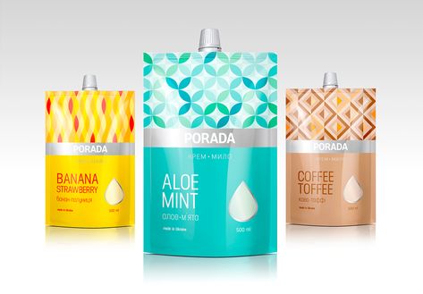 Packaging design for PORADA liquid soap Arabic Packaging, Logo Design Graphics, Soap Packaging Design, Soap Pouches, Telling Your Story, Luxury Packaging Design, Packaging Template Design, Baby Products Packaging, Juice Packaging