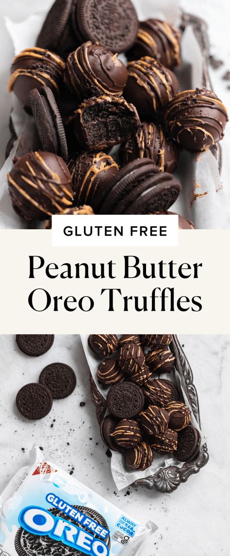 Oreo Truffles Recipe, Oreo Cookies Dipped, Dessert Truffles, Broma Bakery, Peanut Butter Oreo, Gluten Free Peanut Butter, Truffle Butter, Candy Truffles, Oreo Recipes