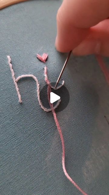 Hoop de Hoop Embroidery on Instagram: "Part 4: Stitching Lettering Series - Whipped Back Stitch 

#embroiderytutorial #tutorial #whippedbackstitch #embroidery #handembroidery #handstitched #needlework #fiberart #stitcher #Lettering #modernembroidery" Whipped Back Stitch, Whip Stitch, Hoop Embroidery, March 30, Modern Embroidery, Back Stitch, Embroidery Tutorials, Part 4, Easy Sewing