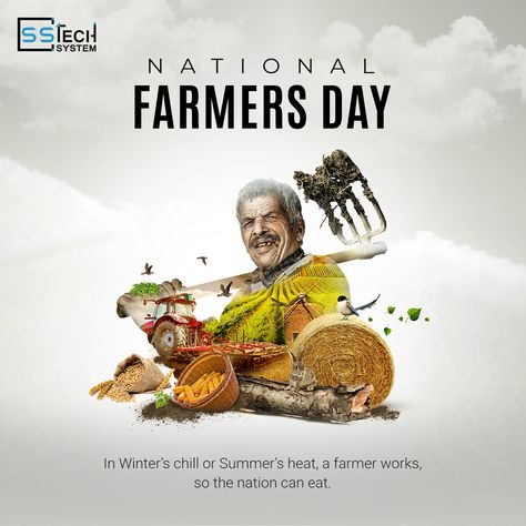 Farmers are the real heroes because, with their dedication and effort, they turn a barren land into a land that produces food Kisan Diwas..! #sstechsystem #programminglanguage #webdesign #appdevelopment #digitalmarketing #FarmerDay #FarmersDay #FarmersDay2022 #KisanDiwas #किसानदिवस Barren Land, Farmers Day, National Days, Real Hero, Creative Ads, Ads Creative, Content Strategy, Summer Heat, Social Media Design