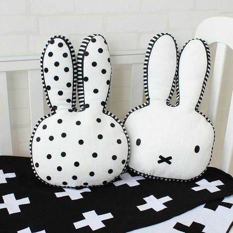 Bunny Cushion, Rabbit Cushion, Rabbit Shape, Diy Bebe, Bantal Sofa, Baby Pillow, Fabric Toys, Sewing Pillows, Baby Diy