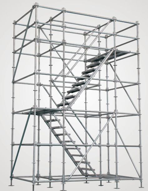 The Largest step ladder & scaffolding factory in China, you can see what is the high-end scaffold supplier. Diy Scaffolding, Scaffolding Design, Aluminium Scaffolding, Atrium Design, Metal Ladder, Aluminium Ladder, Casa Container, Support Structure, Interior Stairs