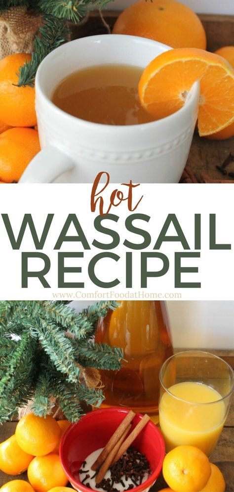 It’s that time of year again when the leaves start to change color, and the weather starts to cool down. So it’s finally time for hot wassail! This traditional drink is perfect for fall and only takes six simple ingredients. Hot Wassail Recipe, Festive Fruit Salad, Wassail Recipe, Homemade Carrot Cake, Hard Apple Cider, Delicious Slow Cooker Recipes, Pumpkin Chocolate Chip Muffins, Food At Home, Spiced Cider