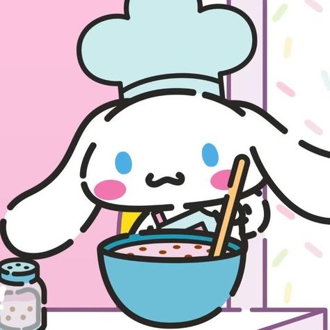 ♡ sanrio : cinnamoroll mixing batter ♡ Hello Kitty Birthday Theme, Sanrio Danshi, Pusheen Cute, Hello Kitty Characters, Hello Kit, Kitty Drawing, Hello Kitty Drawing, Hello Kitty Birthday, Hello Kitty Cartoon