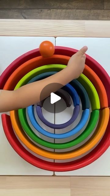 Thank you @tinyolivesmom for sharing one of the ways you enjoy our rainbow stackers! We loved this reel! | Instagram Rainbow Stacker, Stacker Toy, Green Elephant, August 28, Sensory Activities, No Way, Our Love, Elephant, Thank You