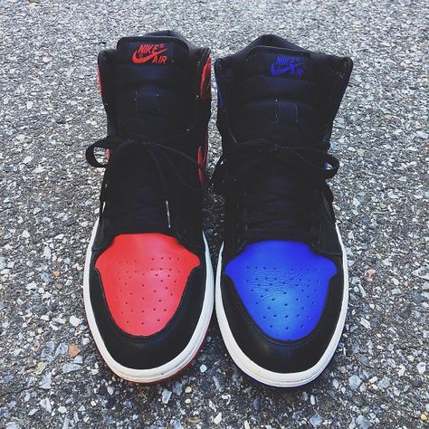 Air Jordan I...dem red one...  YESSSS!! Nike Lifestyle, Jordan 1 Royal, Jordan 1 Outfit Women, Basketball Shoes For Men, Jordan Outfit, Best Basketball Shoes, Blue Jordans, Kicks Shoes, Jordan Outfits