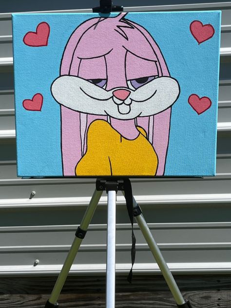 acrylic painting of lola bunny Lola Bunny Painting, Lola Bunny, Bunny Painting, Cartoon Painting, Art Cartoon, Painting Art, Art Canvas, Acrylic Painting, Instagram Profile