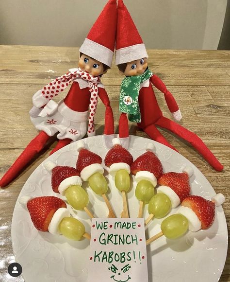 Elf On The Shelf Pet Ideas, Grinch Kabobs, Elf Drawings, Elf Ideas Easy, Easy Elf On The Shelf, Elf Pets, No Carve Pumpkin Decorating, Easy Elf, Elf Kit