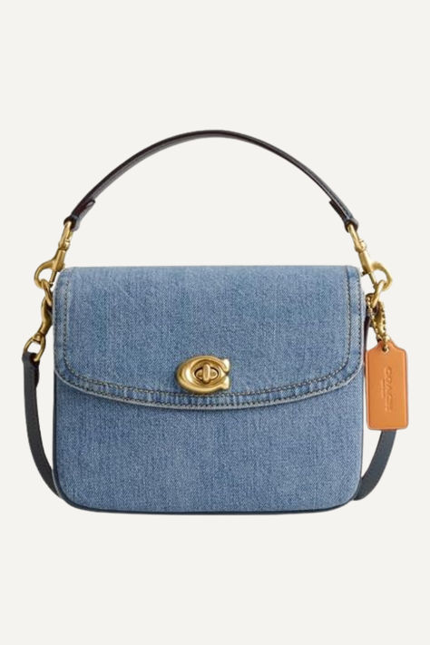 #ad COACH Blue Denim Handbag - Versatile Crossbody Bag Denim Coach Bag, Coach Cassie 19, Coach Cassie, Denim Crossbody, Denim Handbags, Denim Bag, Coach Handbags, Coach Bags, Cross Body Handbags