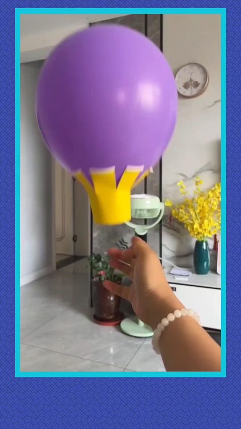 DIY Hot Air Balloon Idea for your Children Hot Air Balloon Craft Preschool, Air Transportation Activities, Balloon Crafts Preschool, Air Transportation Preschool, Transportation Activity, Make A Hot Air Balloon, Children's Day Craft, Diy Hot Air Balloon, K Craft