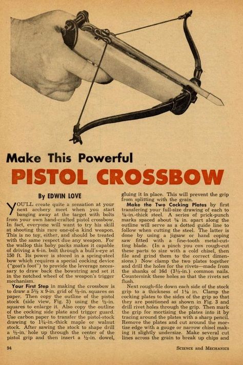 Self made Crossbow Plan, Reflex Deflex Bow Plan, Archery Guide, Bow Making Guide. Crossbow Plans, Arrow Making, Bow Building, Homemade Crossbow, Sling Shots, Archery Shop, Diy Crossbow, Cross Bow, Crossbow Arrows