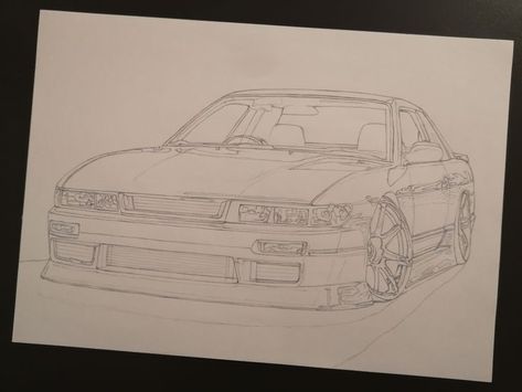 Classic Japanese coupe from the late 80s. One of the most valued Nissan models in the tuning, drifting and JDM car community (only for the Japanese market). DRAWINGS FOR ORDER - details in a private message. #nissan #silvia #s13 #japan #japanese #car #cars #drawing #drawings #art #artist #automotive #design #artwork #handmade #gift #power #speed #velocity #sportscar #coupe #rwd #tuning #racing #drift #jdm #stance #classic #youngtimer #oldschool S13 Drawing, Nissan Silvia S13, Jdm Stance, S13 Silvia, Car Community, Cars Drawing, Silvia S13, Japanese Market, Nissan Silvia