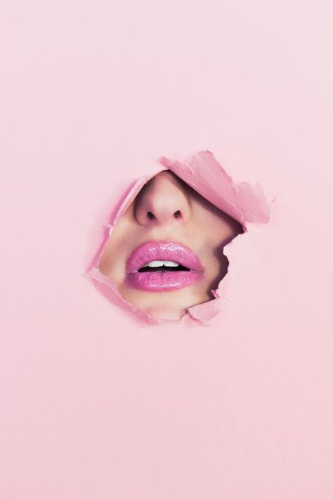 Obsessed With Anti-Aging? - Bangstyle Funny Background Pictures, Photographie Portrait Inspiration, Pink Photo, Image Skincare, Pink Lipstick, Pink Paper, Background Pictures, Pink Lips, Beauty Blogger