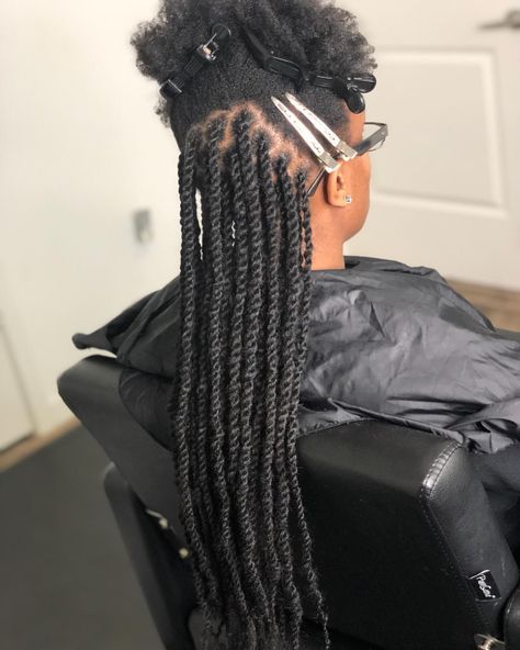 Medium Long Marley Twists in progress 🌱 . . . . . #marleytwists #marleytwist #ropetwist #ropetwists #naturalhair #blackhair… Curled Marley Twists, Marly Twist Long, Big Marley Twists Long, Marley Twist With Curly Ends, Large Marley Twists Long, Waist Length Marley Twists, Medium Marley Twists, Marly Twist, Long Marley Twists