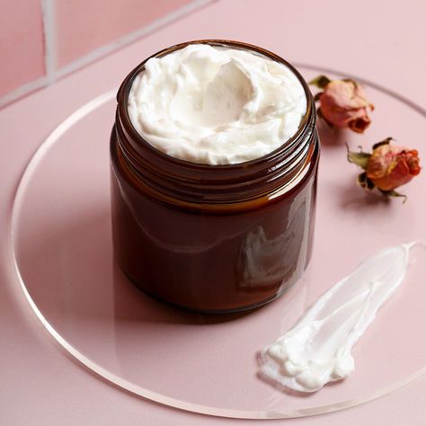 Hyaluronic Body Cream Project | BrambleBerry Body Cream Photography, Cream For Glowing Skin, Skincare Products Photography, Squalane Oil, Bath Items, Beauty Products Photography, Rose Fragrance, Products Photography, Skin Hydration