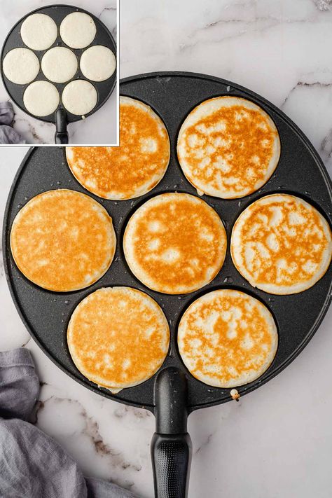 Easy 3 Ingredient Pancakes - Chefjar Red Pancakes, 3 Ingredient Pancakes, Easy Pancake Recipe, Pancakes From Scratch, Pancake Recipe Easy, Breakfast Easy, Make Breakfast, Homemade Pancakes, Pancakes Easy