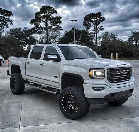 Gmc Sierra 2014 Gmc Sierra 1500 Lifted, 2018 Gmc Sierra 1500 Lifted, Gmc Truck Accessories, Squatted Trucks, 2018 Gmc Sierra 1500, Denali Truck, Lifted Gmc, Gmc Trucks Sierra, Truck Tailgate