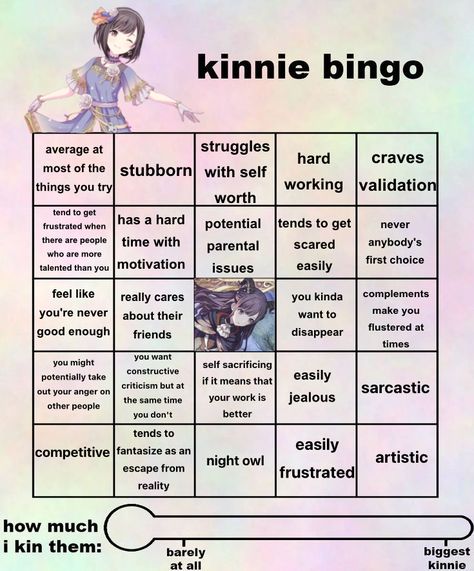 template by Strawberry (i'll be working on getting bingo boards for the other prosekai characters out soon as well) Project Sekai Bingo, Alien Stage Kinnie Bingo, Ena Kinnie Bingo, Kin Bingo, Snapchat Games, Fun Templates, Kinnie Bingo, Bingo Template, Dan Heng