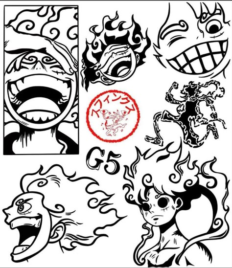 One Piece Tattoo Stencil, Small Drawing Ideas, Gengar Tattoo, Tato Maori, Gotik Tattoo, One Piece Tattoo, Unique Tattoos For Men, Manga Tattoo, Small Drawing