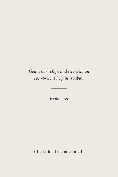 Psalm 46 1, Psalms Verses, Daily Bible Verses, Bible Verse Background, Quotes Spiritual, Quotes Christian, Niv Bible, Trust In The Lord, Bible Study Verses