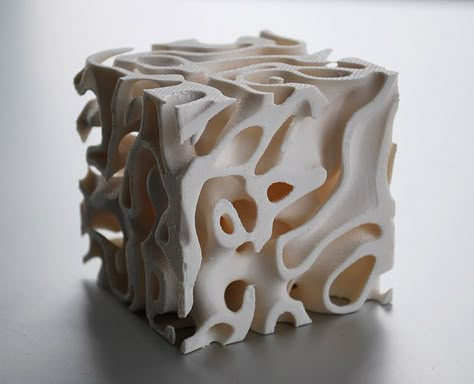 Square Sculpture, Reaction Diffusion, Organic Sculpture, Organic Structure, 3d Printing Art, Concrete Sculpture, Plaster Sculpture, Generative Design, Tanah Liat