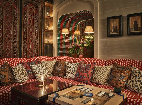 Marbella Club | Pierre Frey Bohemian Lounge, Hotel App, Marbella Club, Pierre Frey Fabric, Terrasse Design, Spanish Restaurant, Private Dining Room, Custom Carpet, Pierre Frey