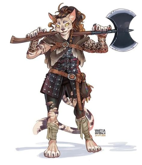 Races - Tabaxi | DharrenalRPG Wiki | Fandom Tabaxi Barbarian, Dnd Races, Fantasy Races, Dungeons And Dragons Characters, Cat Character, Dnd Art, Arte Fantasy, Fantasy Rpg, Dnd Characters