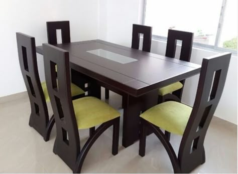 Latest Dining Table Designs, Wooden Dining Table Modern, Latest Dining Table, Glass Kitchen Tables, Dining Chairs Modern Design, Dining Room Furniture Design, Wooden Dining Table Designs, Small Table And Chairs, Dining Table Design Modern