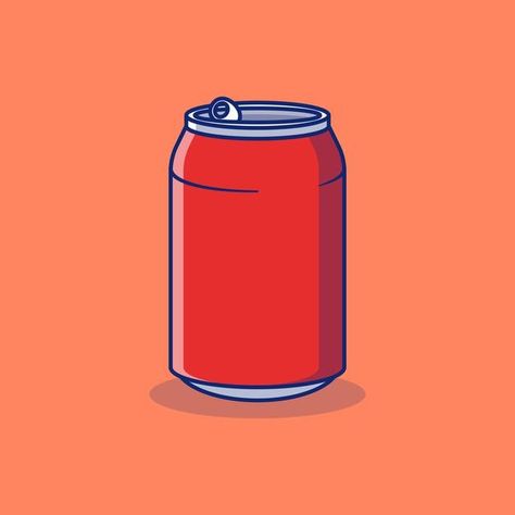 Soda Can Illustration, Beer Can Illustration, Soda Illustration, Can Illustration, Drink Vector, Drink Illustration, Food Doodles, Aphmau Fan Art, Drink Icon