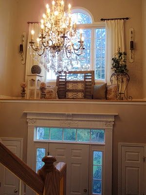 foyer ledge pictures | foyer ledge? Above Front Door Decor, Plant Ledge Decorating, Above Door Decor, Window Ledge Decor, Ledge Decor, Doorway Decor, Window Ledge, Colonial Style Homes, Foyer Decor