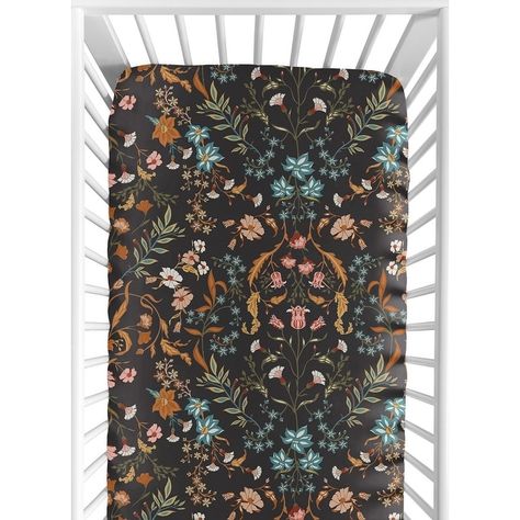 Dark Nursery, Baby Toddler Bed, Paisley Flower, Crib Toddler Bed, Sweet Jojo Designs, Jojo Designs, Floral Nursery, Design Girl, Fitted Crib Sheet