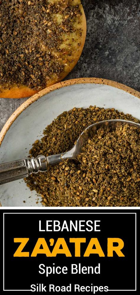 Zaatar Recipe, Zaatar Spice, Spice Blends Recipes, Spice Mix Recipes, Homemade Spice Blends, Za Atar, Fresh Spices, Homemade Spices, Homemade Seasonings