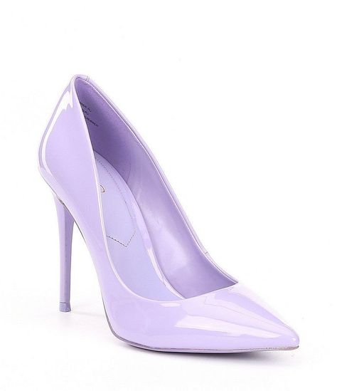 Sweet 16 Shoes, Lilac Heels, Lavender Heels, Ariel Wedding, Hak Tinggi, Purple Heels, Colorful Heels, Fancy Shoes, Everyday Shoes