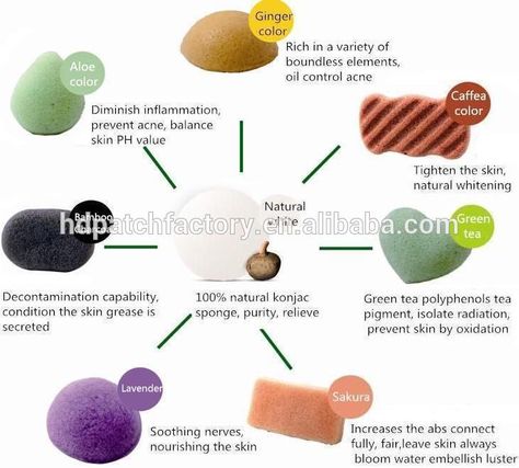 konjac-sponges-perform-diffenent-needs-for-different-colors Konjac Sponge Benefits, Aloe Oil, Environmental Consciousness, Body Sponge, Konjac Sponge, Healthy Juice Recipes, Makeup Idea, Beauty Influencer, Prevent Acne