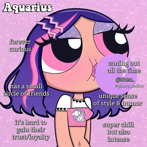 Arte Glitter, Small Circle Of Friends, Zodiac Circle, Aquarius Aesthetic, Super Nana, Aquarius Art, Powerpuff Girls Wallpaper, Aquarius Life, Aquarius Truths