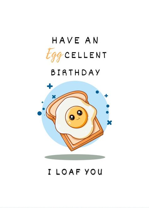 Cute, punny greeting cards. Perfect for your special ones #greetingcard #cutegreetingcard #funnygreetingcard #pun #cutepun #lovepun #breadlover #breadandegg #egglover #cutecard #funnydigitalcard Bread And Egg, Card For Boyfriend, Birthday Cards For Boyfriend, Boyfriend Girlfriend, Puns, Greeting Card, Birthday Cards, Egg, Greeting Cards