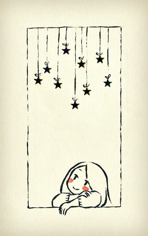 A Drawing, A Woman, Stars