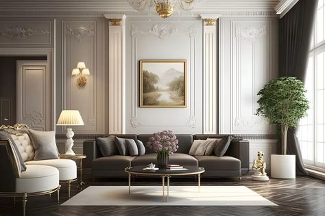 10 Steps to Achieving a Beautiful Neoclassical Interior Design Neoclassical Interior Design Luxury, French Neoclassical Interior, Neoclassic Interior Design, Neoclassic Interior, Neoclassical Interior Design, Neoclassical Design, 3d Architectural Rendering, Kb Homes, Neoclassical Interior