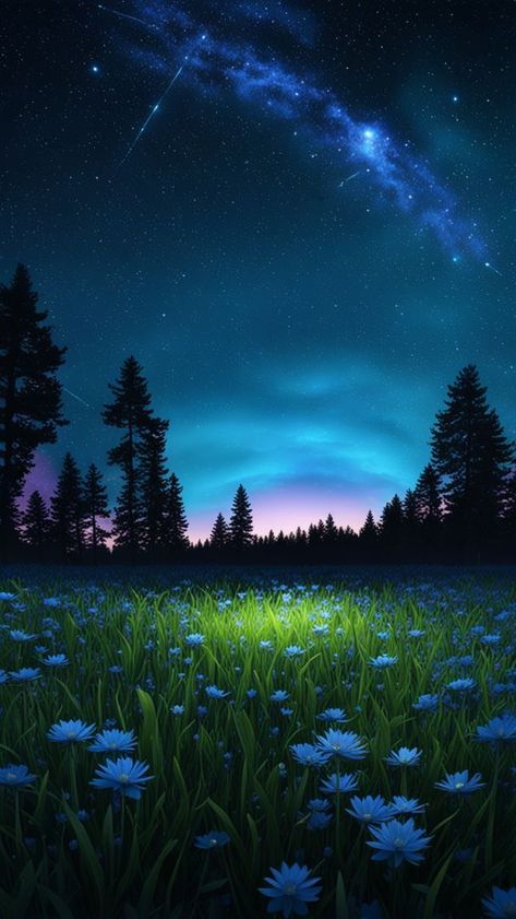 Night Landscape Wallpaper, Pretty Wallpapers Backgrounds Nature, Nature Inspired Wallpaper, Huawei Wallpapers, Home Decor Blue, Inspired Wallpaper, Best Nature Images, Beautiful Butterflies Art, Silhouette Painting