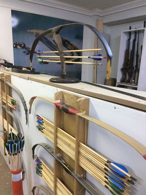 Bow Mount, Archery Training, Bow Rack, Mounted Archery, Bows And Arrows, Bow Display, Long Bow, Traditional Bow, Archery Target