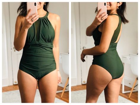 10 Swimwear Styles To TRULY Hide A Postpartum Pooch - The Mom Edit Outfit For Belly Pooch, Best Mom Swimwear, Best Bathing Suit For Mom Pooch, Best Swimsuit For Belly Pooch, Postpartum Swimwear, Mom Pooch Outfit, Postpartum Pooch, Mom Bathing Suits, Mom Tummy