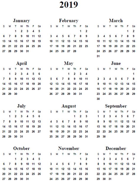 Yearly Calendar Template, Printable Yearly Calendar, Small Calendar, Free Printable Calendar Templates, Calendar Word, Calendar 2017, Monthly Calendar Template, Calendar 2018, 2020 Calendar