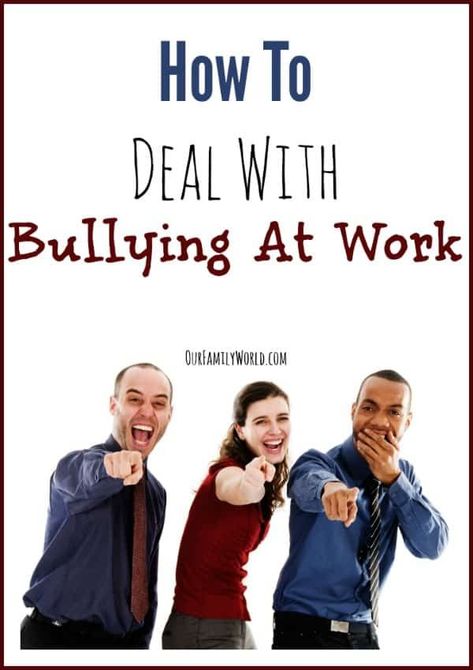 Today we're talking about how to deal with bullying at work, because kids aren't the only ones who deal with bullies! We have all been in a work environment at one point or another where a coworker seemed to be the resident bully.  From mild to severe cases of… Stalking Awareness, Difficult Coworkers, Workplace Bullies, Workplace Bully, Deal With Bullies, Toxic Job, Work Issues, Toxic Workplace, Hostile Work Environment