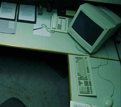 Dark Computer Aesthetic, The Stanley Parable Aesthetic, Old Technology Aesthetic, Officecore Aesthetic, Severance Aesthetic, Liminal Office, 90s Computer Aesthetic, Incubus Aesthetic, Computers Aesthetic