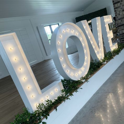 Love Marquee Letters, Future Days, Baby Shower Deco, Marquee Letters, Marquee Wedding, Lighted Bathroom Mirror, Our Wedding, Bathroom Mirror, Baby Shower