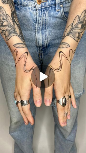 Naia on Instagram: "Fun times tattooing asymmetrical rivers on bestie, Liv!❣️Love how these start out symmetrical and then turn asymmetrical. #handpoking #asymmetrical #symmetricaltattoo #seattletattoos #stickandpoketattoos #freehandtattoo #rivertattoo #handtattoo" Symetric Tattoo Ideas, River Tattoo, Symmetrical Tattoo, Free Hand Tattoo, Stick And Poke, Time Tattoos, Fun Times, Thigh Tattoo, Hand Tattoos