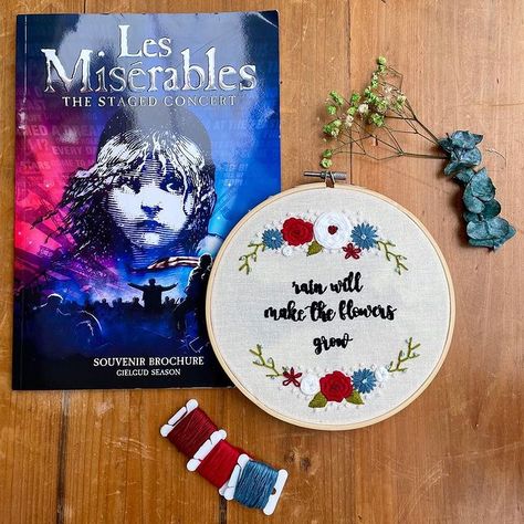 All Posts • Instagram Broadway Embroidery, Pdf Embroidery Pattern, Stitch Guide, Calico Fabric, Embroidery Needles, Les Miserables, Embroidery Kit, Fabric Ribbon, Pdf Patterns